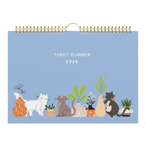 [1436918] Calendrier familial 2026 Lannoo 310x220 Cats 7 jours/1 page