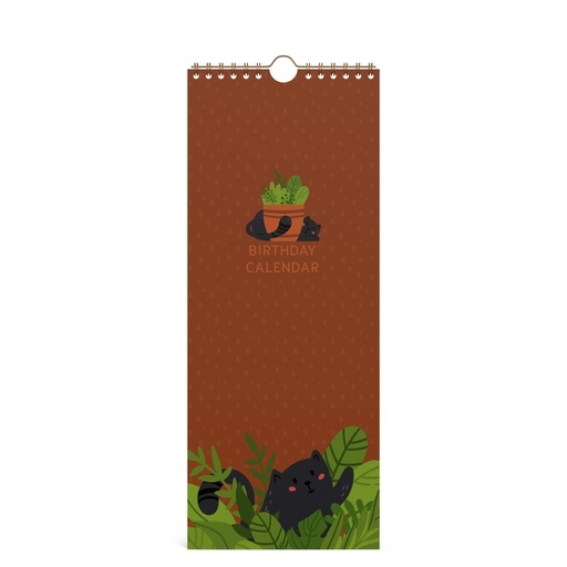 [1436932] Verjaardagskalender Lannoo 130x325 Cats