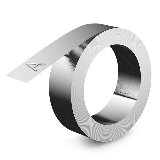 [1438184] Ruban relief Dymo Embossing collant aluminium 12mm argent