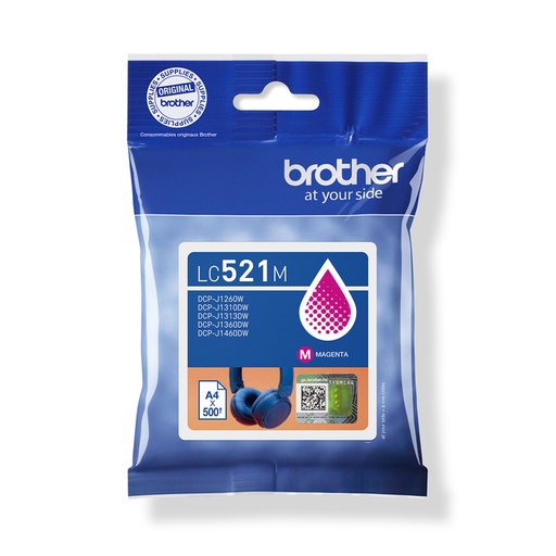 [1438049] Cartouche d'encre Brother LC-521M rouge