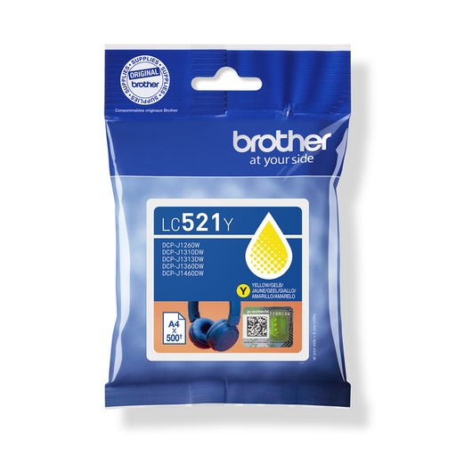 [1438050] Inktcartridge Brother LC-521Y geel
