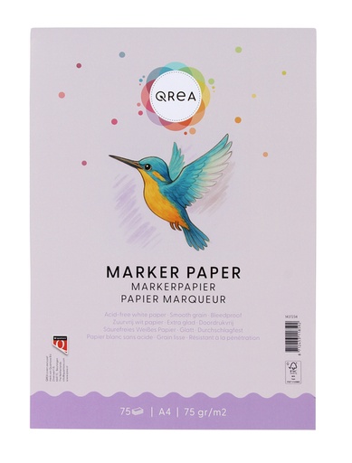 [1437234] Bloc marqueur Qrea A4 75g 75 feuilles
