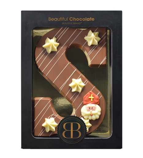 [1435600] Chocoladeletter BB luxe melk S 220 gram