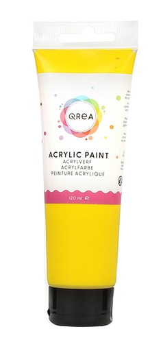 [1437181] Peinture acrylique Qrea 120ml jaune primaire