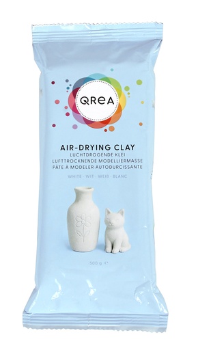 [1437191] Pâte à modeler Qrea séchage à l'air blanc 500g