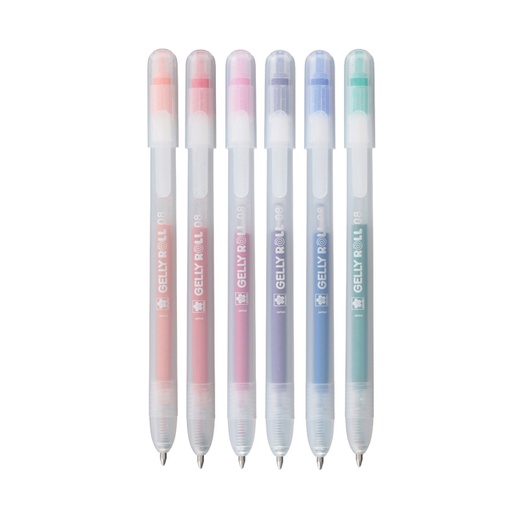 [1438126] Stylo gel Sakura Gelly Roll Stardust 08 rétractable set 6 couleurs