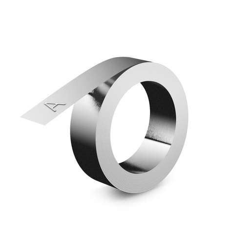 [1438183] Reliëftape Dymo embossing niet klevend aluminium 12mm zilver