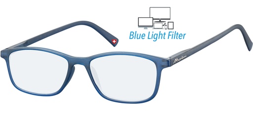 [1438329] Lunettes Montana filtre lumière bleue +0.00 dpt bleu