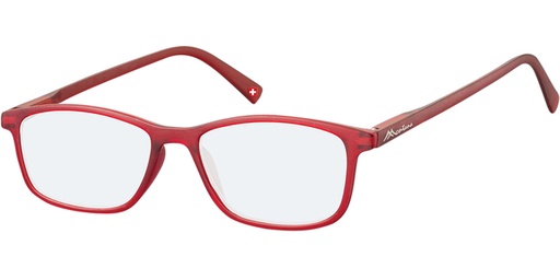 [1438337] Bril  Montana +0.00 dpt blue light filter rood