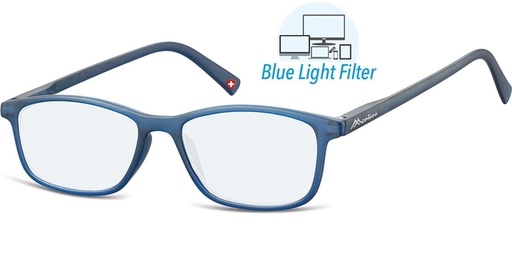 [1438342] Leesbril  Montana +2.50 dpt blue light filter blauw