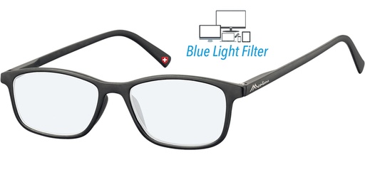 [1438350] Lunettes Montana filtre lumière bleue +0.00 dpt noir