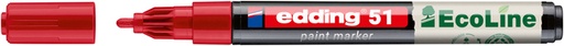 [1438365] Marqueur peinture edding 51 EcoLine à base d'eau 1-2mm rouge