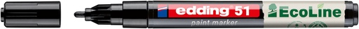 [1438366] Paintmarker edding 51 EcoLine op waterbasis 1-2mm zwart