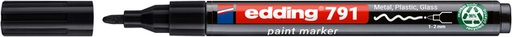 [1438378] Marqueur peinture edding 791 PCR à base d'alcool 1-2mm noir