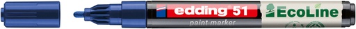 [1438380] Marqueur peinture edding 51 EcoLine à base d'eau 1-2mm bleu