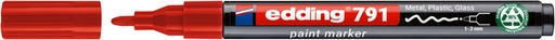 [1438387] Paintmarker edding 791 op alcoholbasis 1-2mm rood