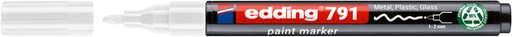 [1438389] Paintmarker edding 791 op alcoholbasis 1-2mm wit