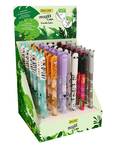 [1438662] Stylo gel Online MagiXX cap animal 0.7mm assorti