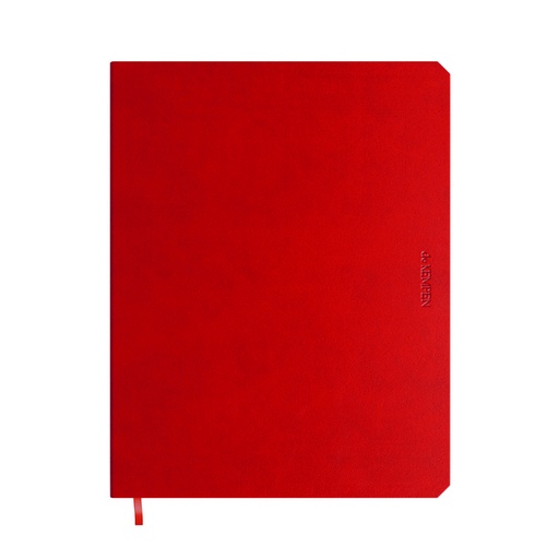 [1438735] Notitieboek de KEMPEN Poppy 171x220mm blanco 192 pagina's  90gr rood