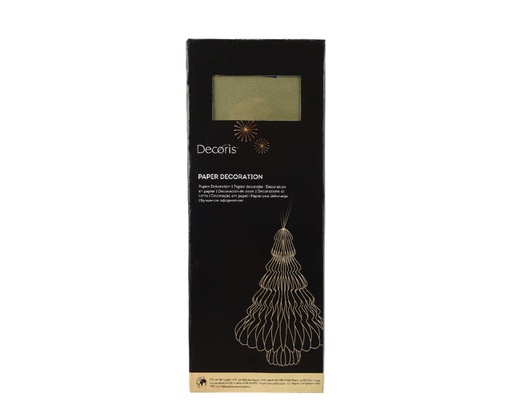 [1436900] Sapin de Noël Decoris 3D papier vert 40cm
