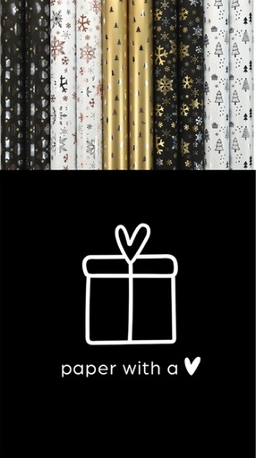 [1438813] Inpakpapier Luxury Christmas 150x70cm assorti