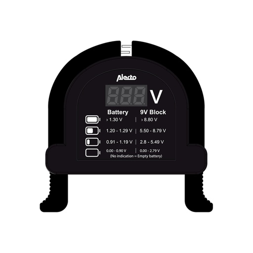 [1438490] Testeur de pile Alecto BTT2
