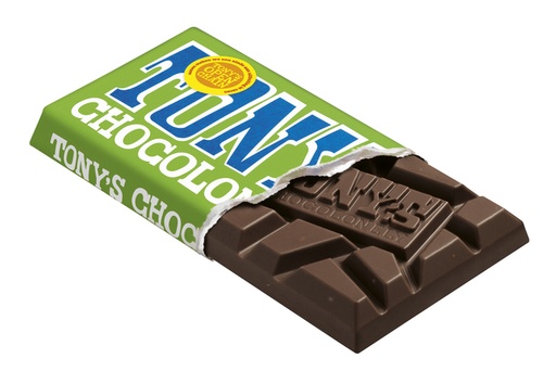 [1438435] Chocolat Tony's Chocolonely noir aux amandes et sel marin tablette 90g