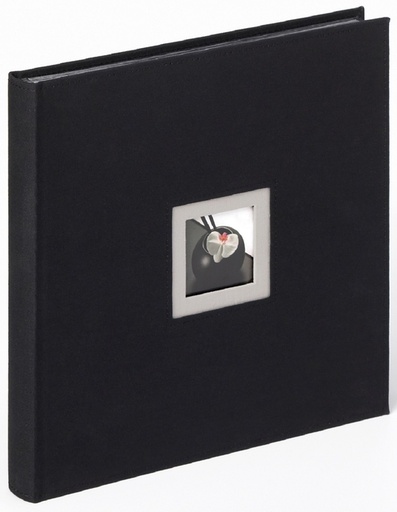 [1438493] Fotoalbum walther design Black & White 30x30cm 25vel zwart