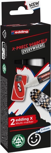 [1435782] Edding 6900 X multi m. 2pcs set black en white