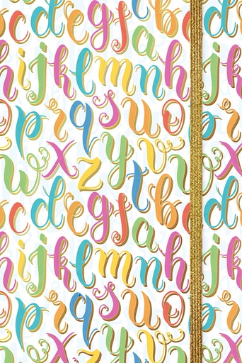 [1437973] Carnet de notes lettres TC 150×110mm Multicolore Papier