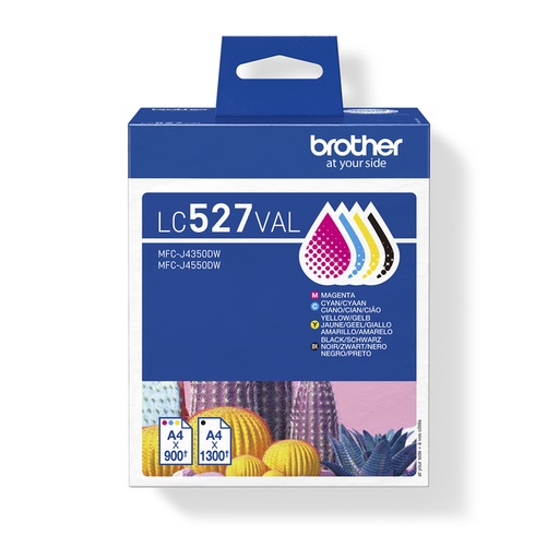 [1438458] Cartouche d'encre Brother LC-527 noir + 3 couleurs