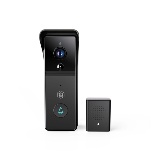 [1438499] Sonnette vidéo Nedis SmartLife Wi-Fi 3MP Full HD 1296p noir