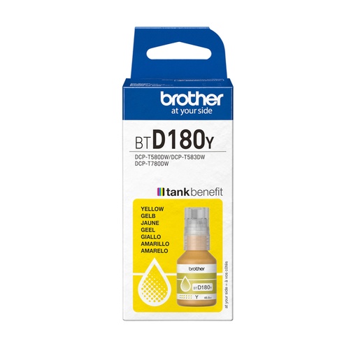 [1438761] Recharge encre Brother BT-D180Y jaune
