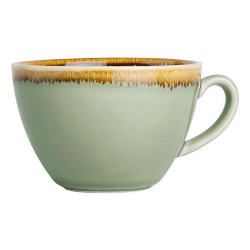 [1438774] Tasse cappuccino Olympia Kiln 340ml vert mousse 6 pièces