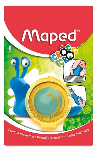 [1438839] Gomme malléable Maped Croc Croc bleu blister 1 pièce