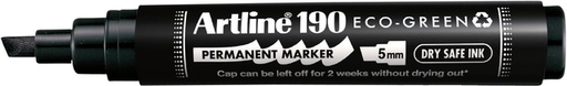 [1438851] Marqueur permanent Artline 190 Dry Safe Eco biseau 2-5mm noir