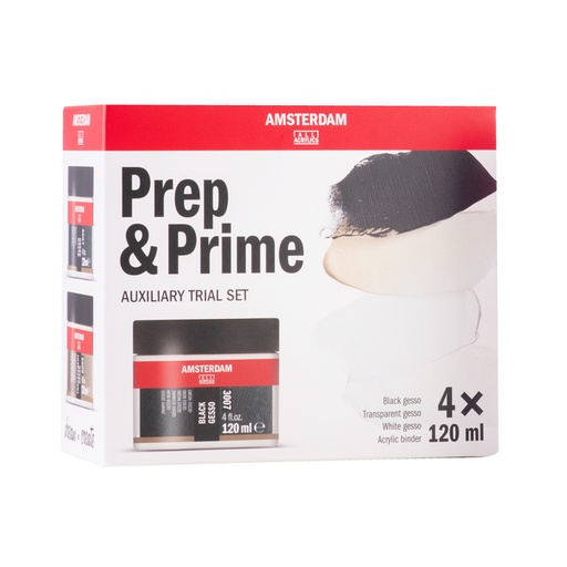 [1438918] Médium Préparation & Base Amsterdam Mini set 4 pièces 120ml