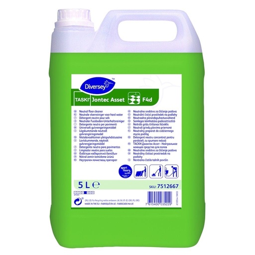 [1439002] Détergent sol Taski Jotec Asset F4d neutre 5 litres