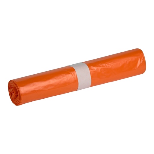 [1439125] Afvalzak Propsac HDPE T25 70x110cm 120L oranje rol à 20 stuks