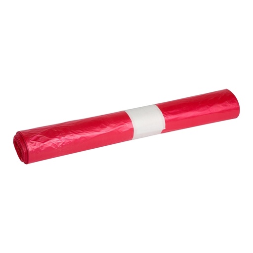 [1439126] Sac poubelle Propsac HDPE T25 70x100cm 120L rouge rouleau de 20 pièces