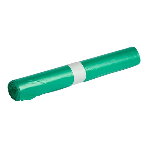 [1439129] Sac poubelle Propsac HDPE T25 70x100cm 120L vert rouleau de 20 pièces