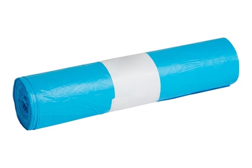 [1439130] Sac poubelle Propsac HDPE T23 58x100cm 70L bleu rouleau de 25 pièces