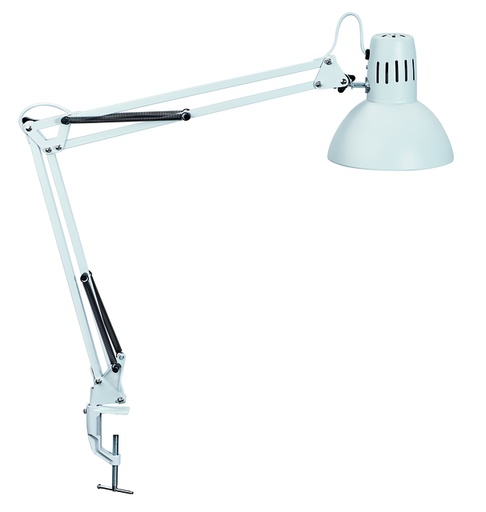 [1439146] Bureaulamp MAUL Study met tafelklem incl.LED E27 lamp wit