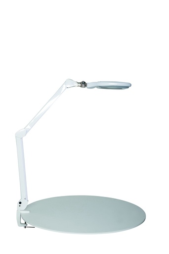 [1439154] Loeplamp MAUL Crystal LED dimbaar tafelklem lens 234 cm2 wit