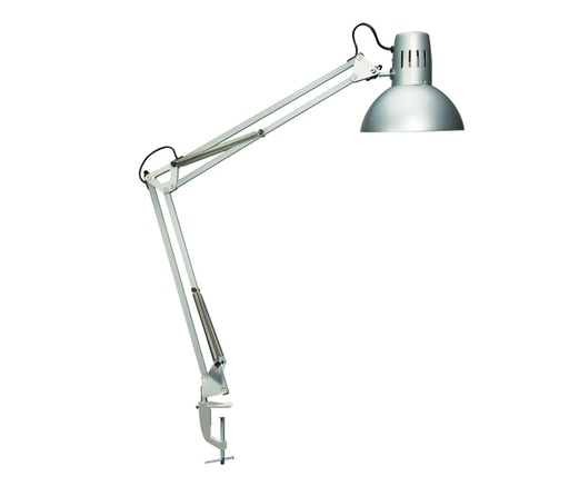 [1439156] Bureaulamp MAUL Study met tafelklem incl.LED E27 lamp zilver