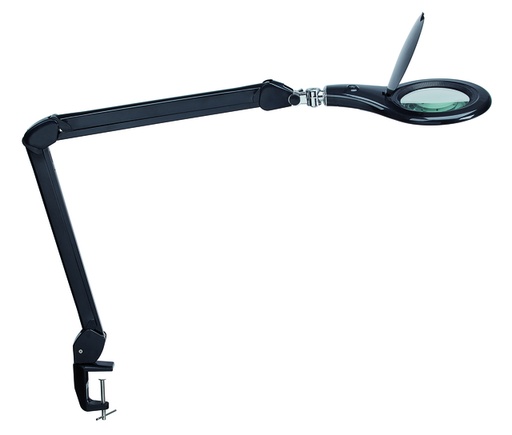 [1439166] Lampe Loupe MAULmakro LED pince lentille 144cm2 noir
