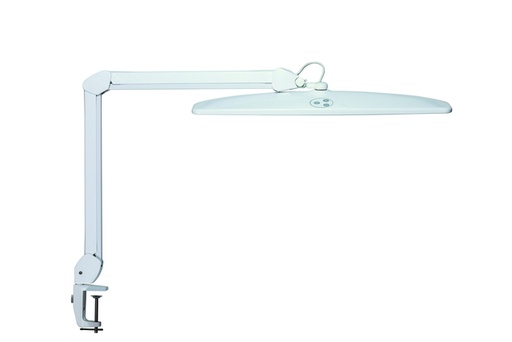[1439182] Lampe de bureau pince de table MAULexplore dimmable blanc