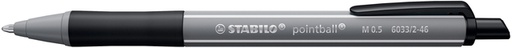 [1439197] Balpen STABILO pointball colorful medium zwart