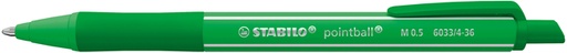 [1439200] Balpen STABILO pointball colorful medium groen