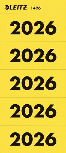 [1439269] Etiquette dorsale LEITZ 2026 jaune 100 pièces